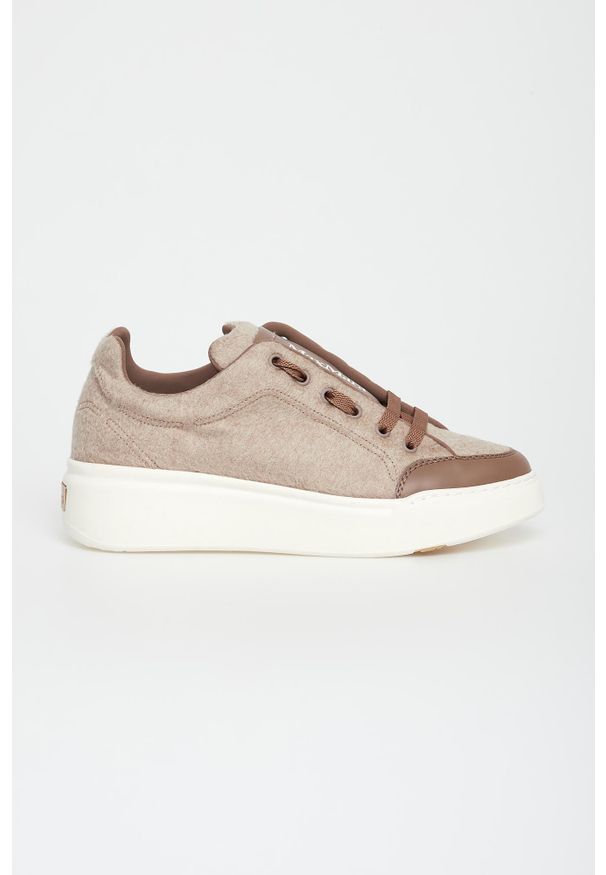 Max Mara Accessori - Sneakersy damskie z hydrofobowego kaszmiru Maxiws MAX MARA ACCESSORI. Materiał: kaszmir