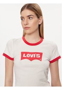 Levi's® T-Shirt Graphic Ringer A3523-0061 Biały Slim Fit. Kolor: biały. Materiał: bawełna #5