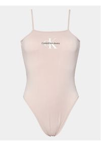 Calvin Klein Jeans Body Monologo J20J223421 Różowy Slim Fit. Kolor: różowy. Materiał: bawełna #2