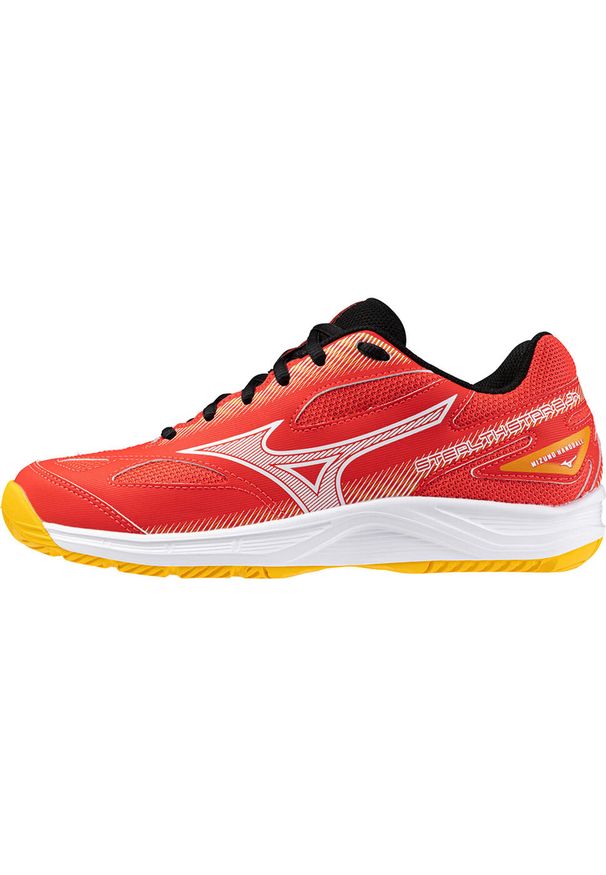 Buty do piłki ręcznej dziecięce Mizuno Stealth Star 2 Jr. Kolor: czerwony, biały, wielokolorowy