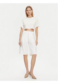 Max Mara T-Shirt 2516941098650 Écru Regular Fit. Materiał: bawełna