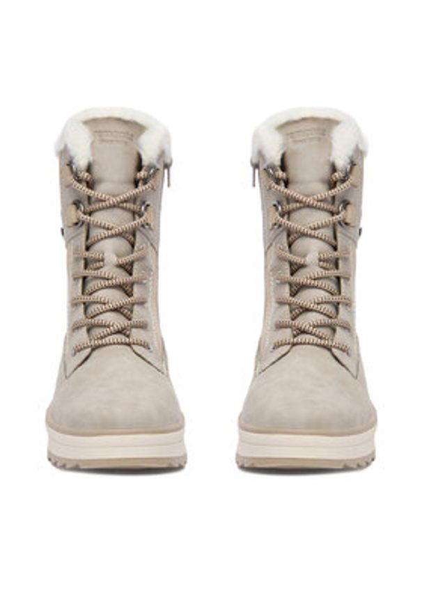 Remonte Trzewiki CEO-D2B73-40 Beżowy. Kolor: beżowy. Materiał: nubuk, skóra