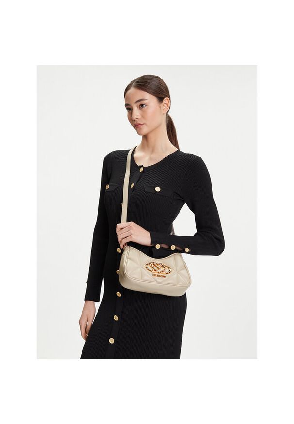 Love Moschino - Torebka LOVE MOSCHINO. Kolor: beżowy