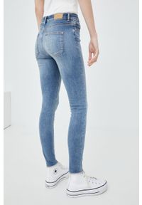 Vero Moda jeansy Peach damskie medium waist. Kolor: niebieski