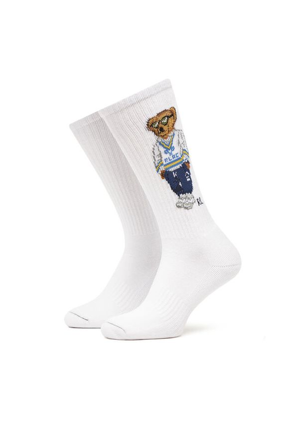 Skarpety długie Polo Ralph Lauren. Kolor: biały