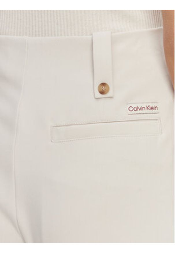 Calvin Klein Jeans Spodnie materiałowe J20J225343 Szary Wide Leg. Kolor: szary. Materiał: syntetyk