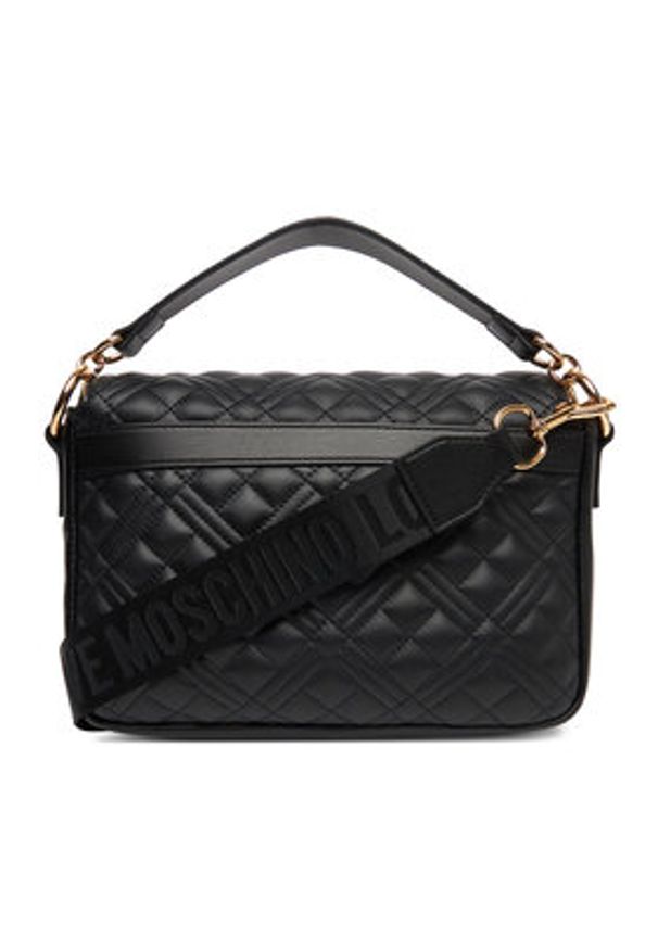 Love Moschino - LOVE MOSCHINO Torebka JC4302PP0MK1200A Czarny. Kolor: czarny. Materiał: skórzane