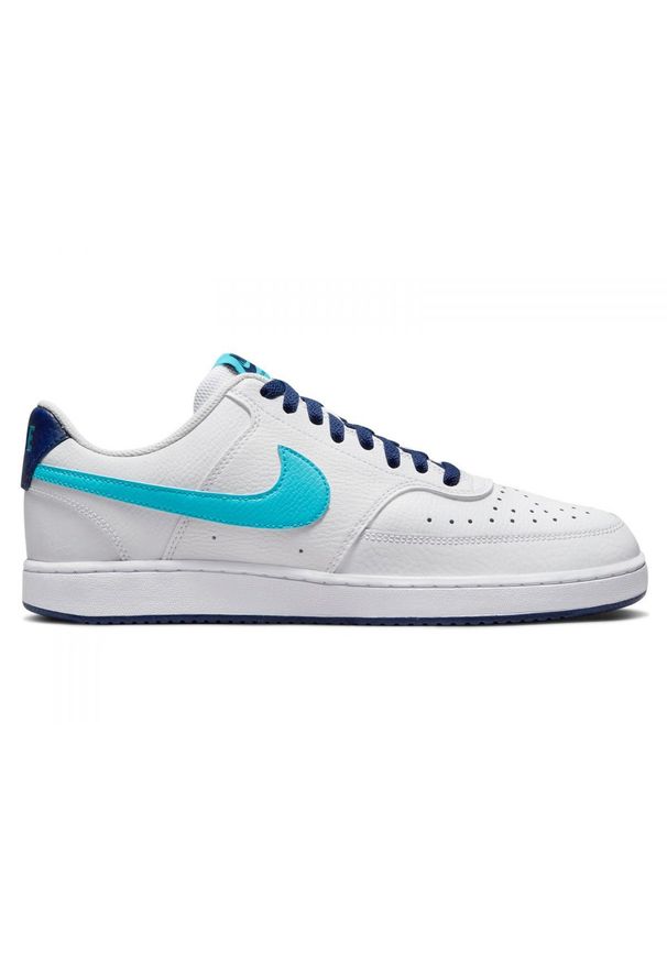 Buty Nike Court Vision Low Nba M DM1187-100 białe. Okazja: na co dzień. Kolor: biały. Materiał: syntetyk, materiał, skóra. Szerokość cholewki: normalna. Sezon: zima, lato. Model: Nike Court. Sport: koszykówka