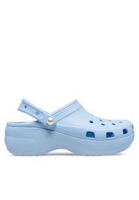 Crocs Klapki Classic Platform Pearl Clog 211231 Niebieski. Kolor: niebieski. Obcas: na platformie #1