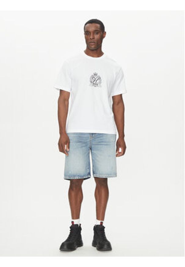 Hugo - HUGO T-Shirt 50538246 Biały Regular Fit. Kolor: biały. Materiał: bawełna