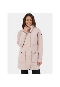 FUNDANGO - Płaszcz przeciwdeszczowy damski Fundango Zhuri. Kolor: różowy. Sport: turystyka piesza #1