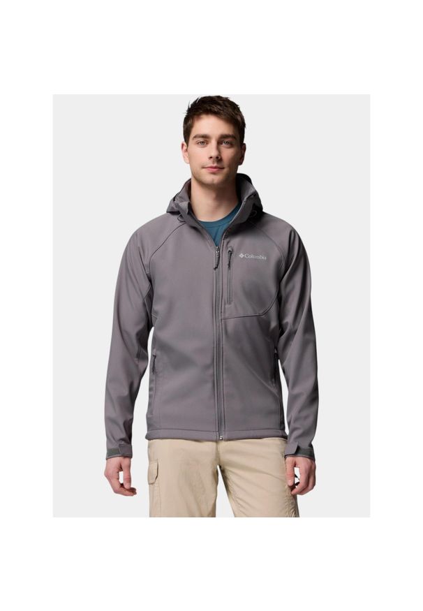 columbia - Kurtka Softshell Męska Columbia Cascade Ridge III. Kolor: szary. Materiał: softshell. Sezon: jesień. Sport: turystyka piesza