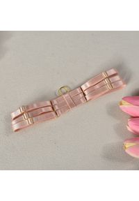 Intica - Komplet bielizny haftowanej na specjalne okazje Goryana. Kolor: różowy. Materiał: materiał, skóra. Wzór: haft #5