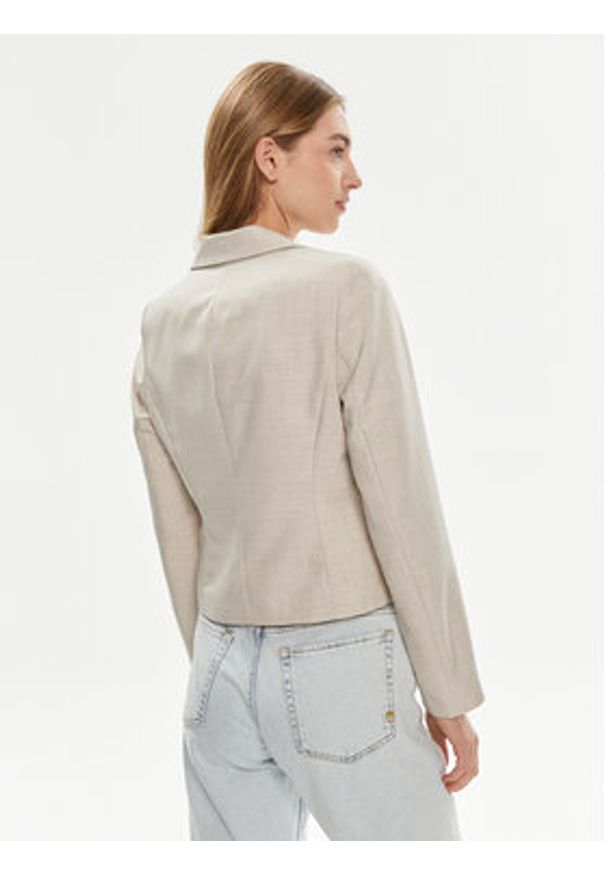 Vero Moda Marynarka Nancy 10304631 Beżowy Slim Fit. Kolor: beżowy. Materiał: syntetyk