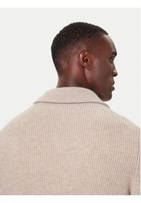 Bugatti Sweter 7500-85566D Beżowy Regular Fit. Kolor: beżowy. Materiał: wełna #4