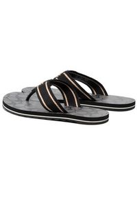 Coach Japonki Zoe Webbed Flip Flop C2978 Czarny. Kolor: czarny. Materiał: materiał #3