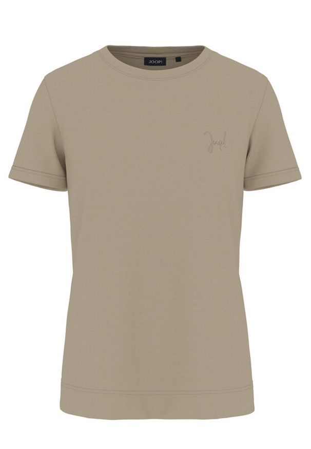 JOOP! T-Shirt 58 253JE58Tia 30049367 Beżowy Slim Fit. Kolor: beżowy. Materiał: bawełna