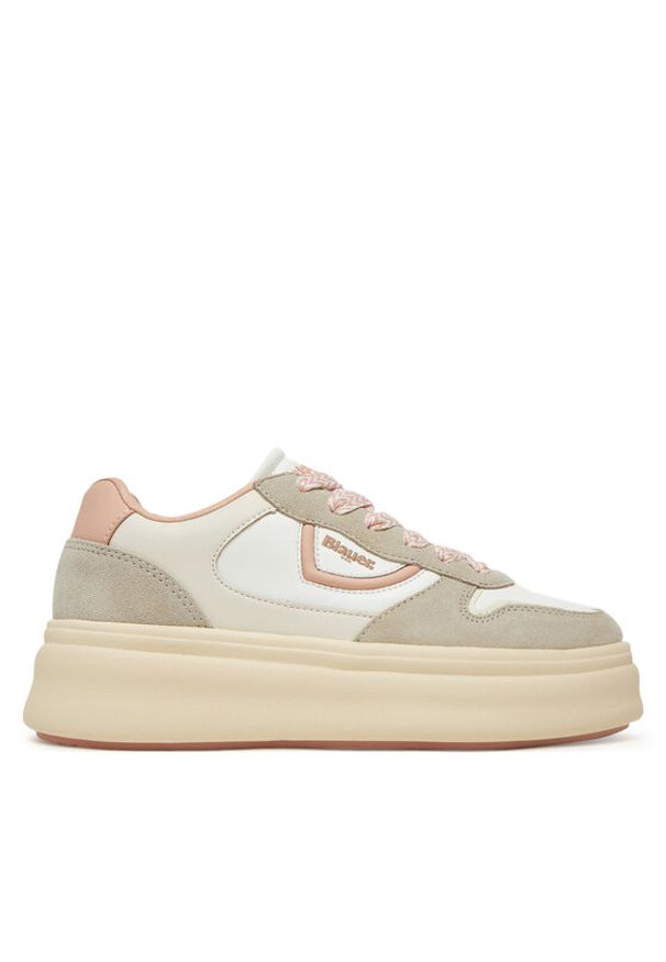 Blauer Sneakersy S5EMERY03/LES Beżowy. Kolor: beżowy. Materiał: skóra