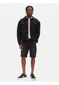 Lee Szorty jeansowe 5 Pocket 112363930 Czarny Regular Fit. Kolor: czarny. Materiał: bawełna