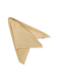 Wittchen - Damska apaszka jedwabna. Kolor: złoty. Materiał: jedwab. Wzór: gładki. Styl: klasyczny, elegancki #3