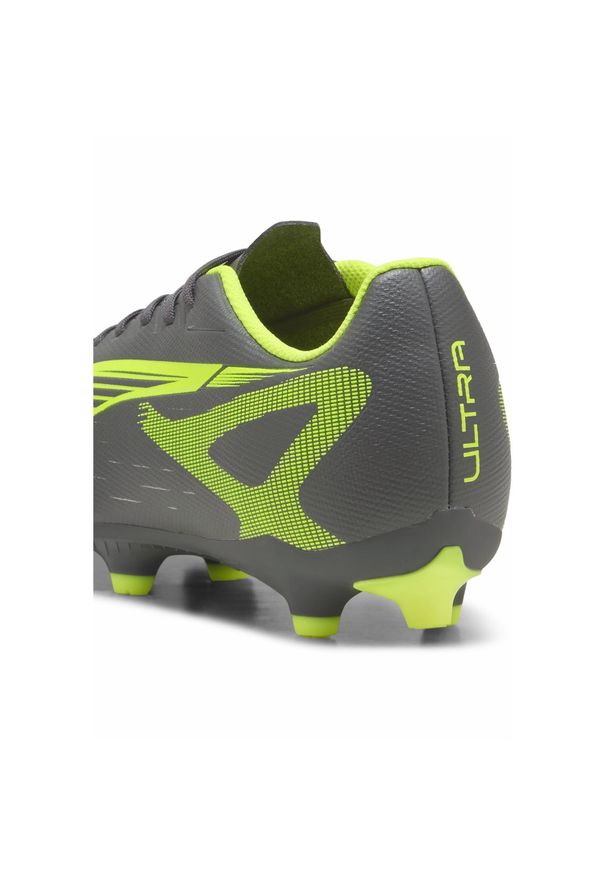 Puma - Buty piłkarskie ULTRA 5 PLAY FG/AG PUMA Matte Aged Silver Yellow Alert Blue Gray. Kolor: żółty, wielokolorowy, niebieski, szary. Sport: piłka nożna