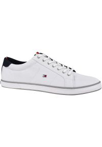 TOMMY HILFIGER - Buty Tommy Hilfiger Harlow 1D M FM0FM00596-100 białe. Kolor: biały. Materiał: guma, syntetyk. Szerokość cholewki: normalna