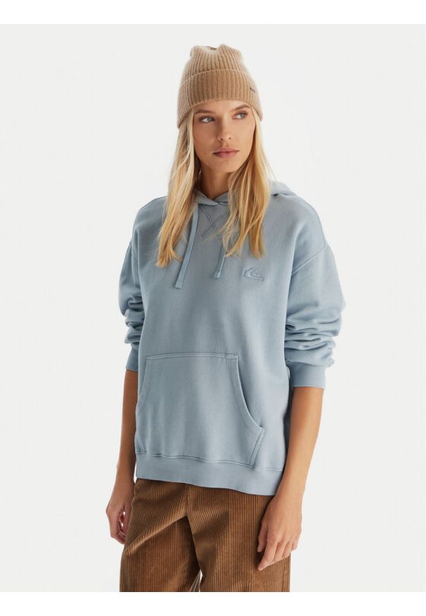 Quiksilver Bluza EQWFT03191 Niebieski Oversize. Kolor: niebieski. Materiał: bawełna