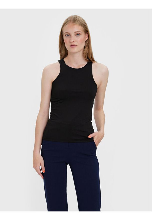 Vero Moda Top Bianca 10279787 Czarny Standard Fit. Kolor: czarny. Materiał: syntetyk