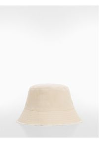 mango - Mango Kapelusz Bucket Jean 67087683 Écru. Materiał: bawełna