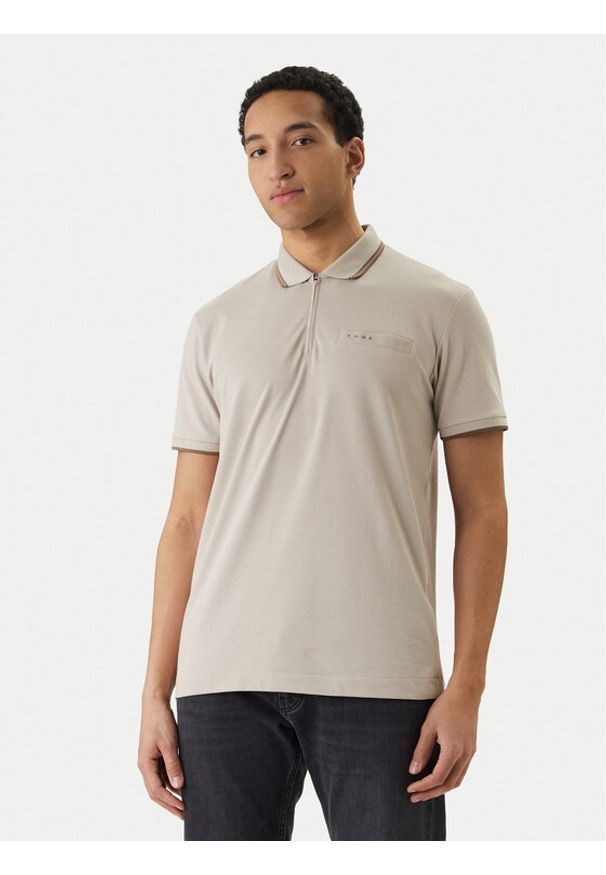 Jack & Jones Polo Fusion 12289953 Szary Regular Fit. Typ kołnierza: polo. Kolor: szary. Materiał: bawełna