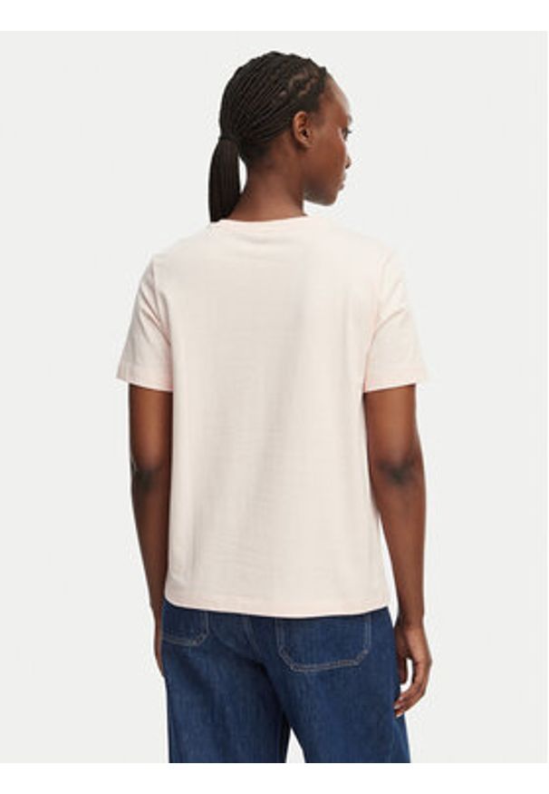 GANT - Gant T-Shirt 4201440 Różowy Regular Fit. Kolor: różowy. Materiał: bawełna