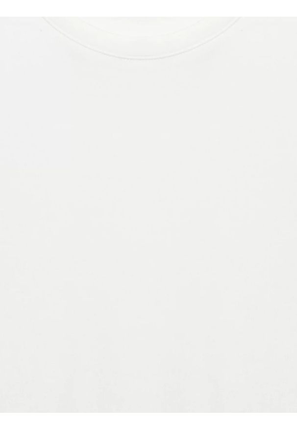 Big-Star - Koszulka damska z podwijanym rękawem biała Adela 100. Kolor: biały. Materiał: dzianina, żakard. Długość rękawa: krótki rękaw. Długość: krótkie. Wzór: gładki, jednolity. Styl: klasyczny