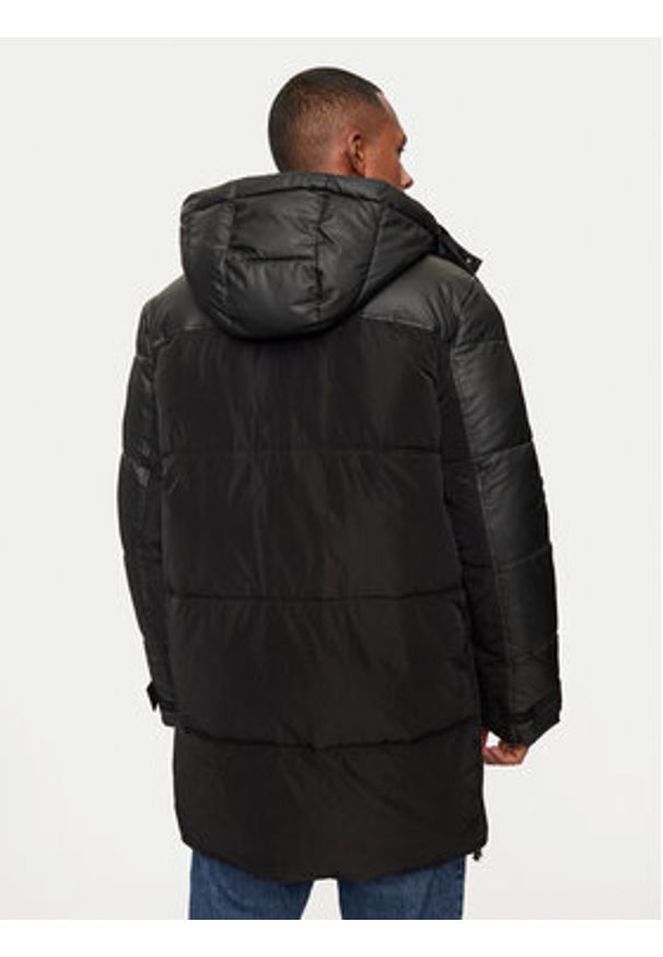Karl Lagerfeld - KARL LAGERFELD Kurtka puchowa 455001 544501 Czarny Regular Fit. Typ kołnierza: dekolt w karo. Kolor: czarny. Materiał: syntetyk