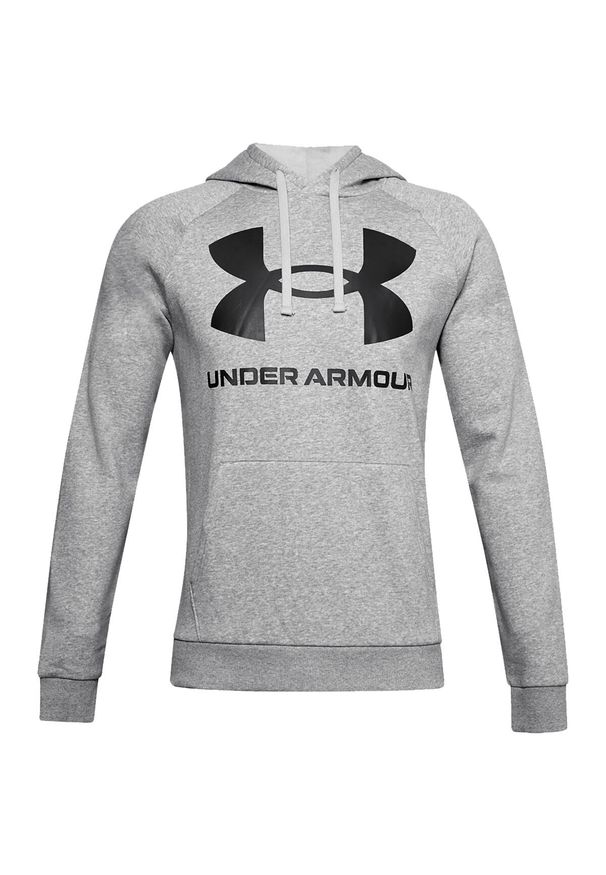 Bluza z kapturem Under Armour Rival Fleece Big Logo. Typ kołnierza: kaptur. Kolor: szary, wielokolorowy, czarny. Sport: joga i pilates