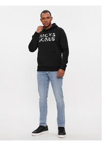 Jack & Jones Bluza Jeff 12250682 Czarny Standard Fit. Kolor: czarny. Materiał: bawełna, syntetyk #6