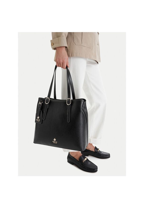 Torebka Beverly Hills Polo Club. Kolor: czarny