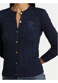 Lauren Ralph Lauren - LAUREN RALPH LAUREN Kardigan 200P14040002 Granatowy Regular Fit. Kolor: niebieski. Materiał: bawełna #2