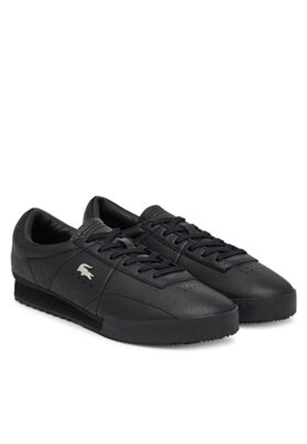 Lacoste Sneakersy Aura 7-50SMA0157 Czarny. Kolor: czarny. Materiał: skóra