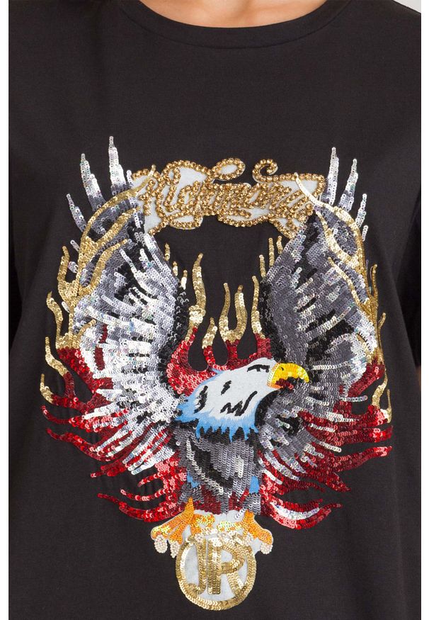 John Richmond - T-shirt Garnett JOHN RICHMOND. Materiał: bawełna. Wzór: aplikacja