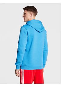 Adidas - adidas Bluza adicolor Essentials Trefoil HK0098 Niebieski Regular Fit. Kolor: niebieski. Materiał: bawełna #7