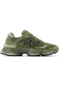 Buty unisex New Balance U9060ZGD – zielone. Kolor: zielony. Materiał: guma, skóra, syntetyk, materiał. Szerokość cholewki: normalna. Sport: turystyka piesza