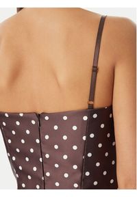 Rinascimento Sukienka koktajlowa CFC0129296003 Brązowy ciemny Regular Fit. Kolor: brązowy. Materiał: syntetyk. Styl: wizytowy #2