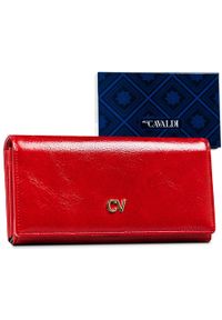 4U CAVALDI - Portfel czerwony 4U Cavaldi [DH] GD20-ML. Kolor: czerwony. Materiał: skóra ekologiczna #1