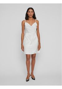 Vila Sukienka koktajlowa Atlanta 14083846 Biały Regular Fit. Kolor: biały. Materiał: syntetyk. Styl: wizytowy #1