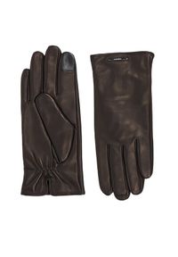 Calvin Klein Rękawiczki Męskie Modern Bar Leather Gloves K50K511017 Czarny. Kolor: czarny. Materiał: skóra
