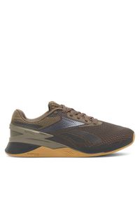 Reebok Buty na siłownię Nano X3 100033785-M Brązowy. Kolor: brązowy. Sport: fitness