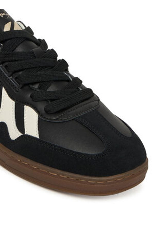Pepe Jeans Sneakersy Ball Zero M PMS000010 Czarny. Kolor: czarny. Materiał: skóra