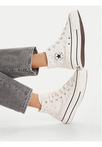 Converse Trampki Chuck Taylor All Star Lift Platform Mini Studs A19140C Écru. Kolor: kremowy. Materiał: materiał. Obcas: na platformie #2