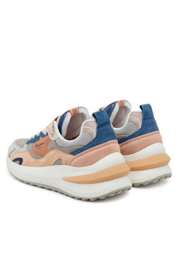 Pepe Jeans Sneakersy Winslow Serie PLS600013 Brązowy. Kolor: brązowy. Materiał: zamsz, skóra