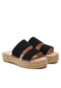 Manebi Espadryle Hamptons Double Sole 2 Bands Sandals K 1.0 JB Czarny. Kolor: czarny. Materiał: zamsz, skóra #3